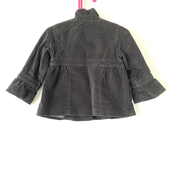 Gap Girls Ruffle Sleeves Velvet Jacket - Picture 2 of 6